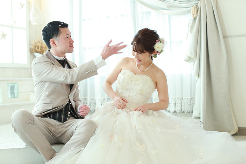 お二人の普段の表情を一枚。