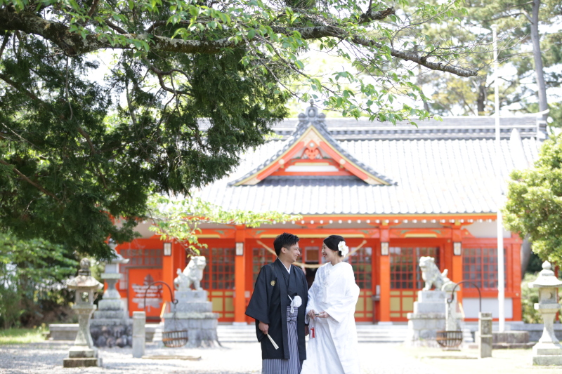 秋葉神社の和装ロケ―ション撮影。