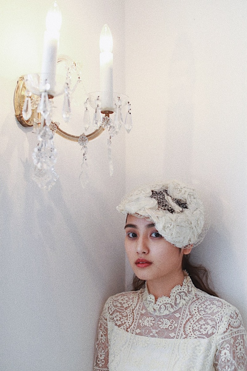 ホワイトフラワー×チュール