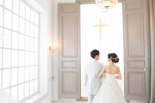 雰囲気を変えた洋装ウェディングフォト♩