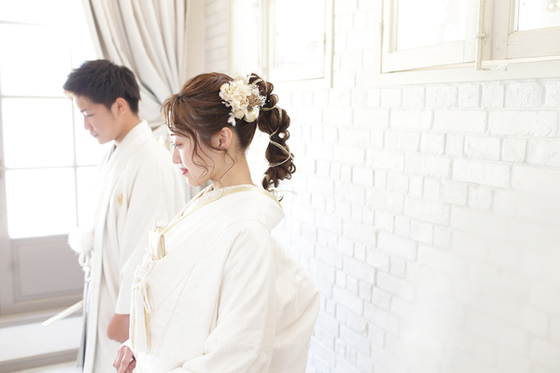 お持ち込みの髪飾りと組み合わせも可能