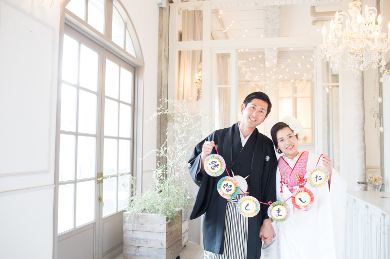 手作りのガーランド。