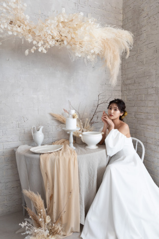 Bonfleur Wedding(ボンフルールウェディング)_【ドレス】スタジオ撮影