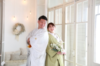 優しい２人の雰囲気が伝わるワンショット。自然な笑顔を引き出します♪