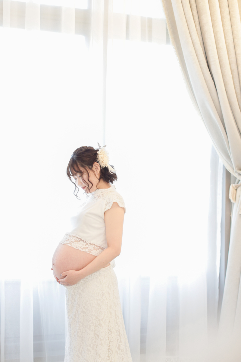 【マタニティ撮影PLAN♪】マタニティ撮影も安心!幅広いラインナップのドレスで対応!私服もOK!