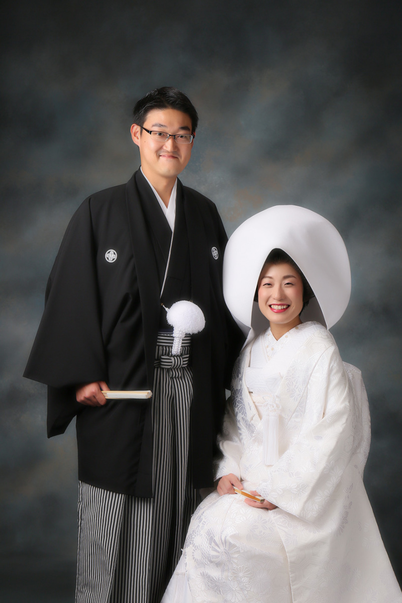 お2人寄りそい爽やかに