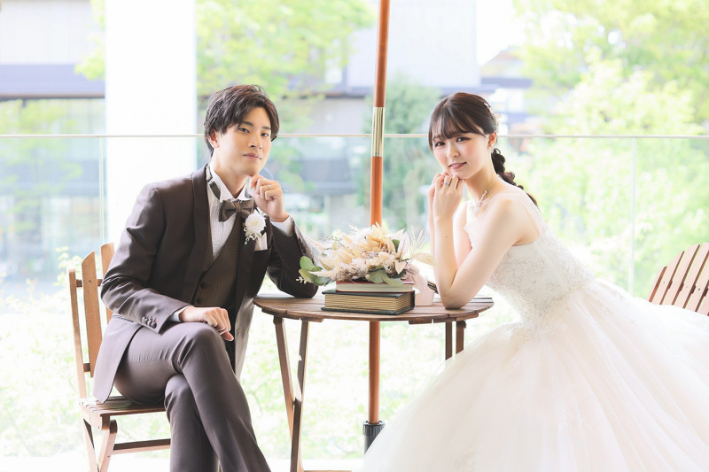 天気のいい日は明るいテラスで♡