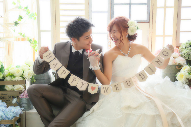 幸せいっぱいの二人♡