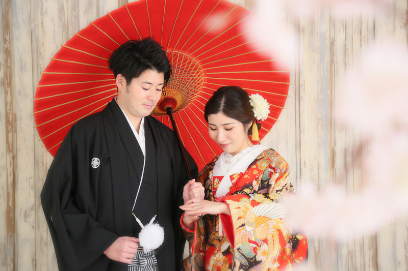 桜吹雪に祝福されて