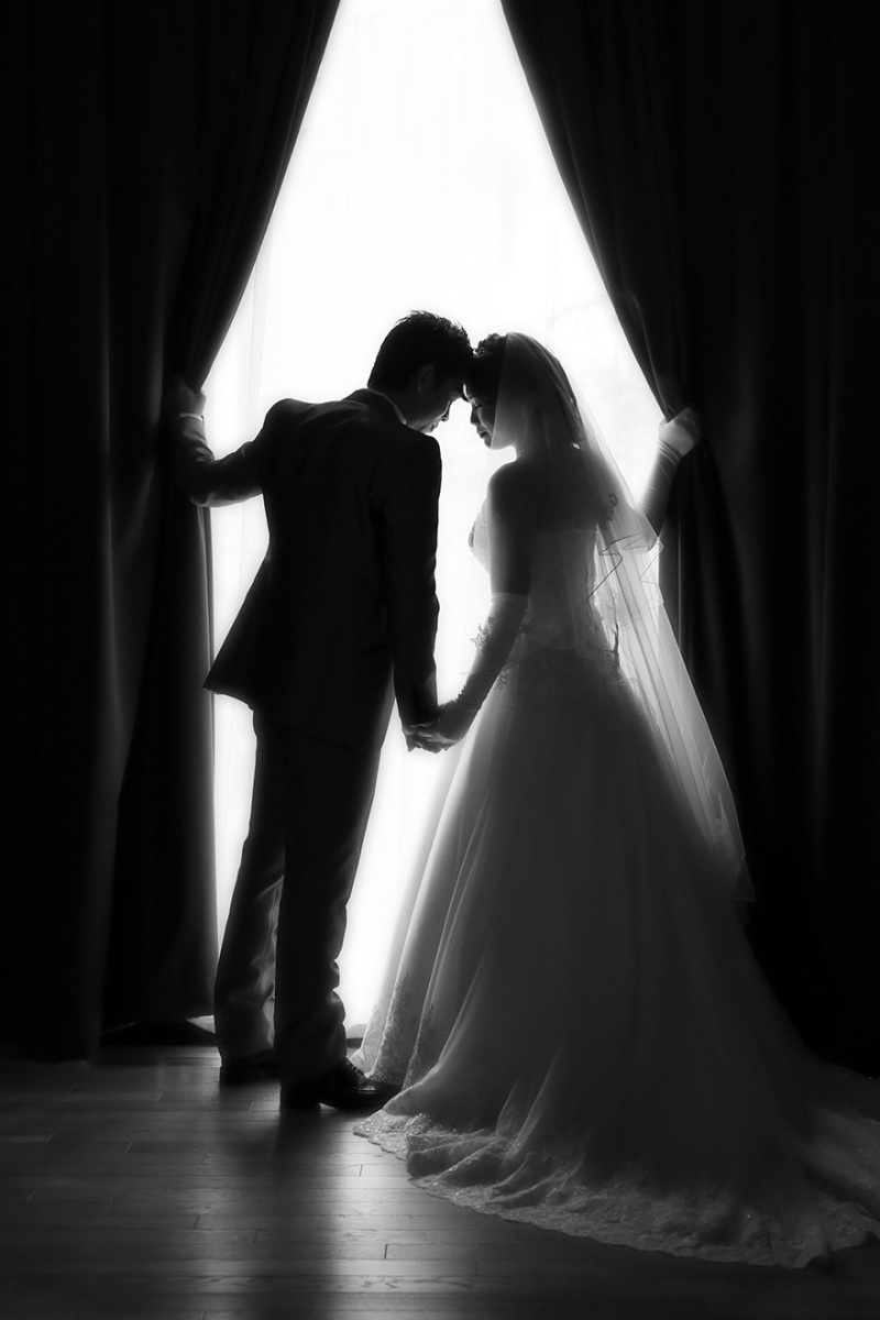 最後はモノクロ写真で大人っぽく