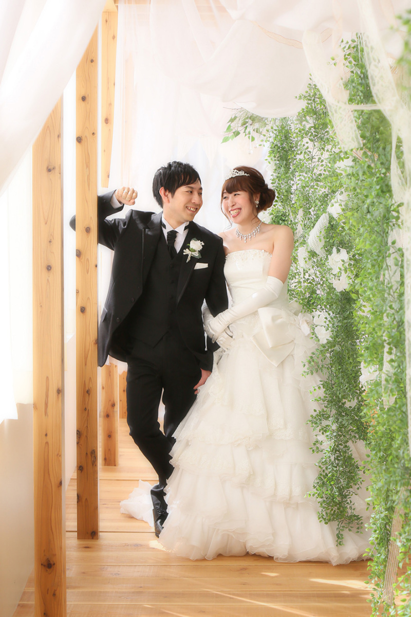 お日様だって幸せなお二人の味方に♡