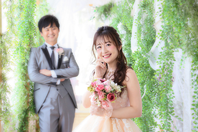 華やかなドレスと笑顔がベストマッチング!