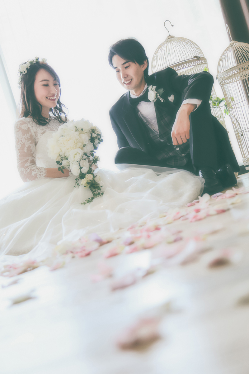 お花に囲まれて♡