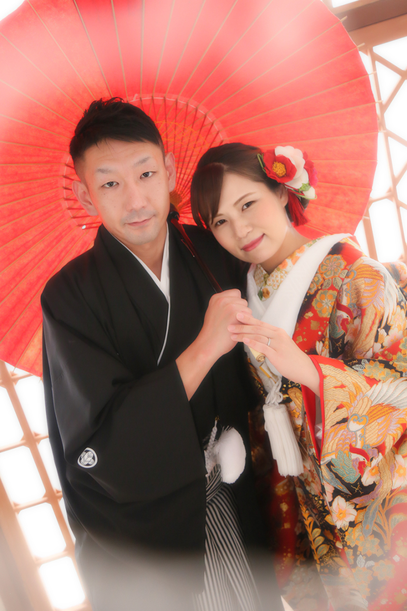 2人で同じ傘に。。♡