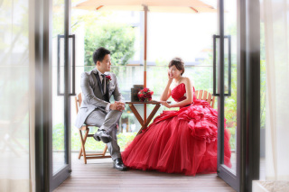 扉開いた先、二人でベストスマイル