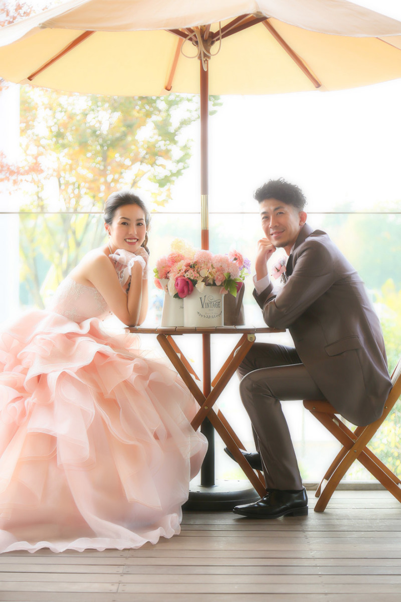 外で気持ちよく撮影しました！