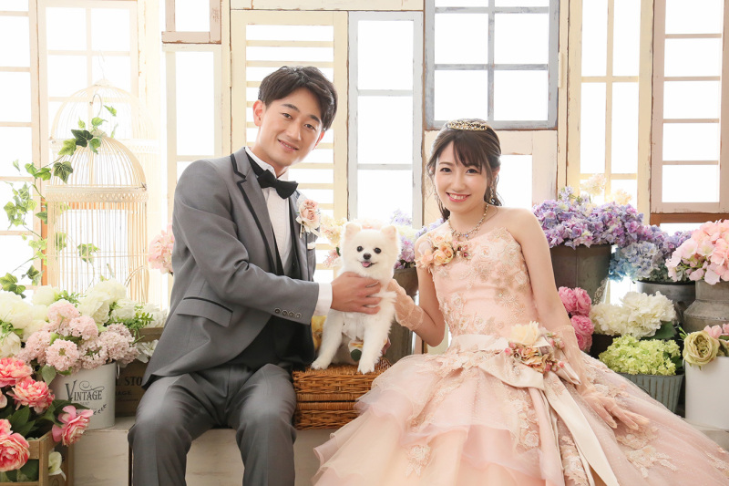 らかんスタジオ立川店_ペットと一緒に撮影できる