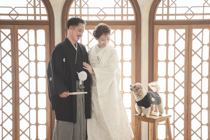 【ペットと一緒に！】和洋装2着で撮影・全データ100カット・ムービー◆美肌修整付