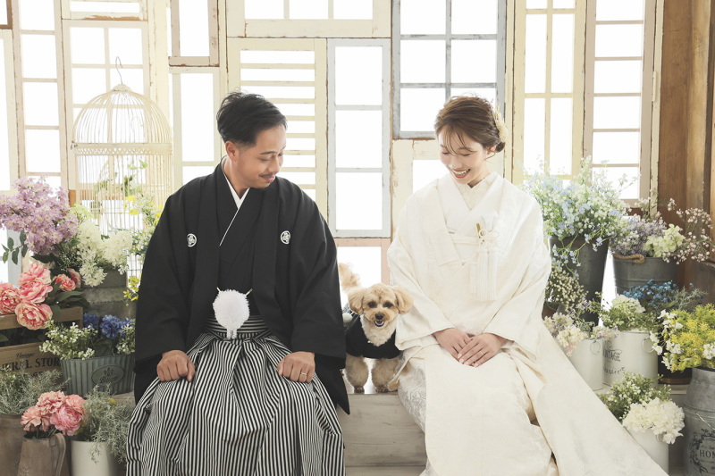 【ペットと一緒に！】和洋装2着で撮影・全データ100カット・ムービー・写真集◆美肌修整付