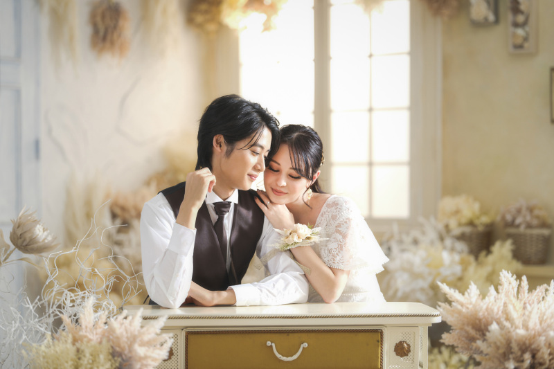 【衣装1着分ランクアップ無料】BOHOスタイルで2着撮影！美肌修整付全データ100カット＆ムービー◆限定デザインフレーム付