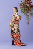 大唐花に鶴文様