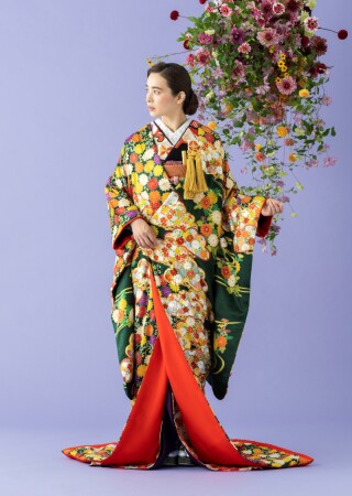 慶長松桜菊花文