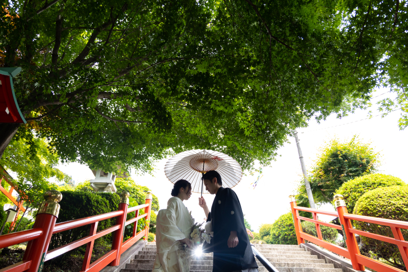 足利織姫神社♡緑鮮やかなフォトウエディング