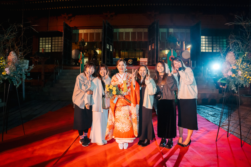 新婦様と大切な方々との一枚！