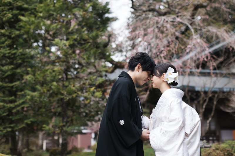 挙式後のロケーション撮影