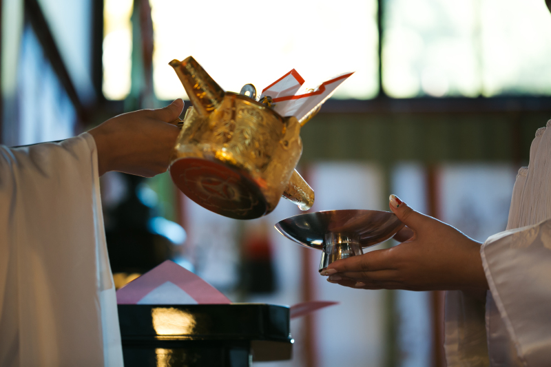 お神酒はこだわりの大吟醸！