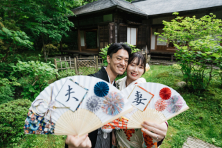 歴史ある建物で、和洋花嫁ショット！