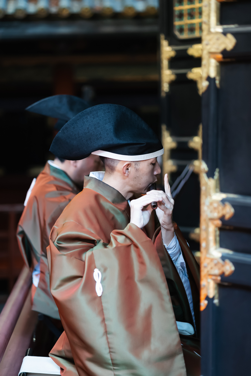 挙式は雅楽の生演奏!