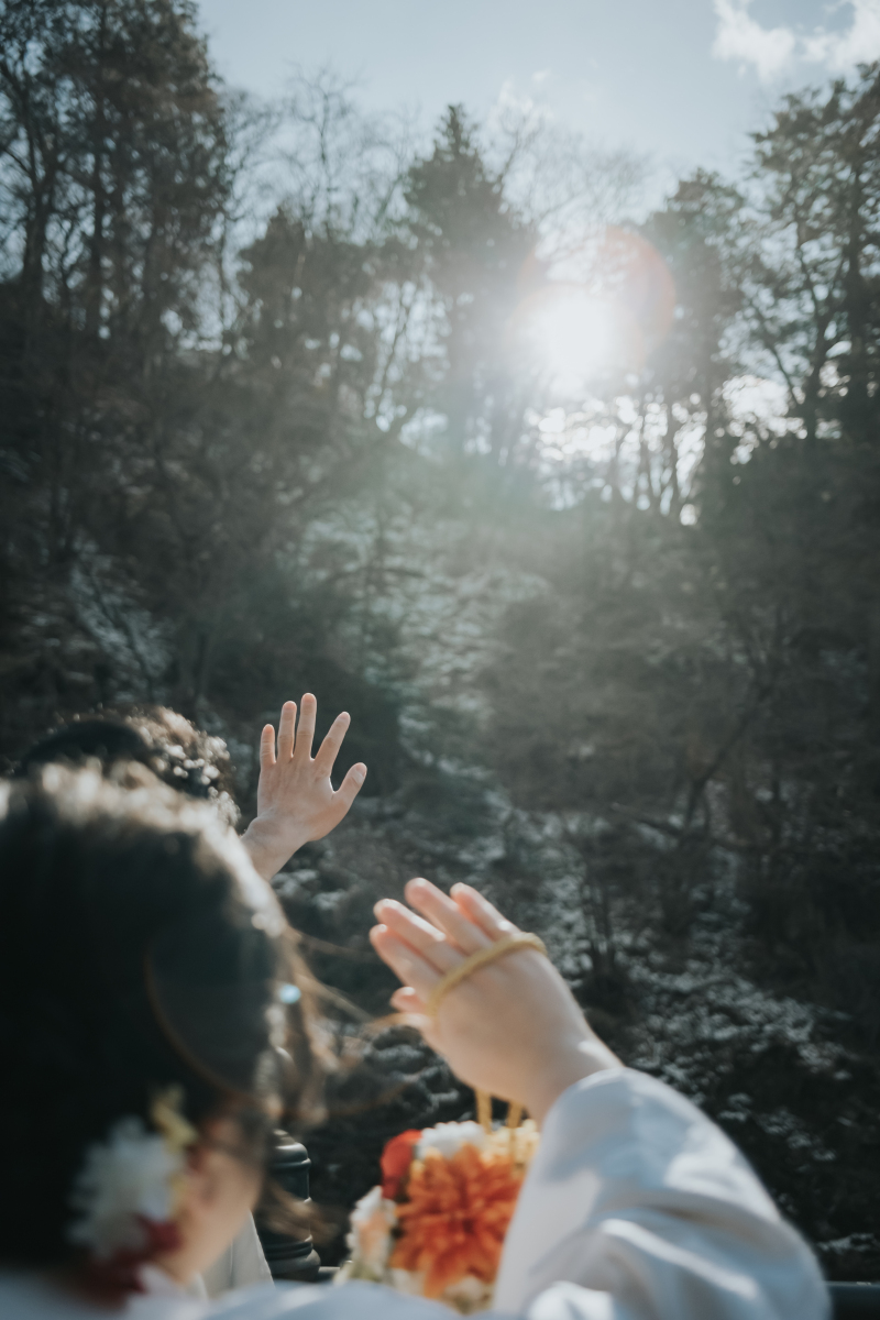 自然の中での撮影