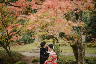 紅葉×和装　自然を楽しむフォトウエディング
