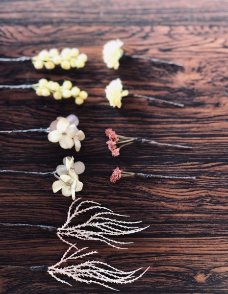 ご希望多し！のドライフラワーのヘアドレス♡