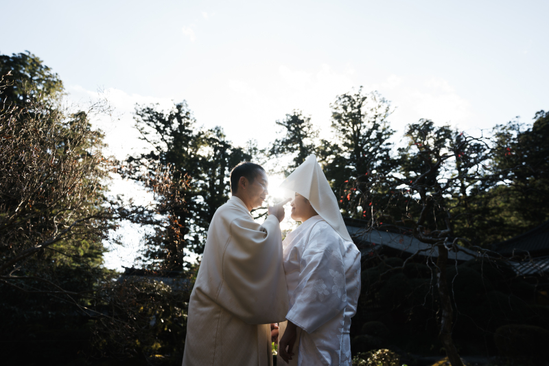 挙式後はロケーションフォトへ♪