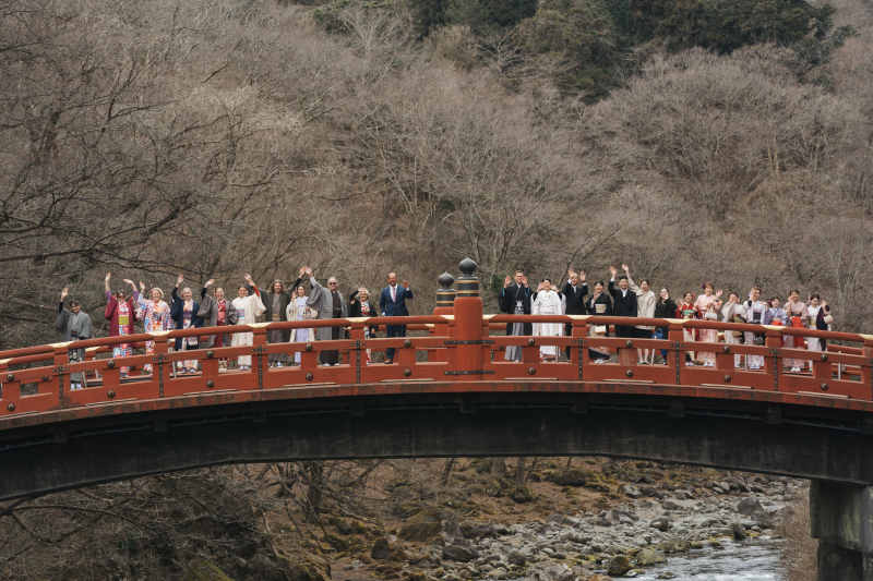 神橋幸せ渡り初め