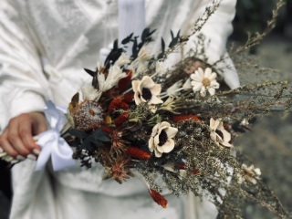 和装用ドライフラワーブーケ