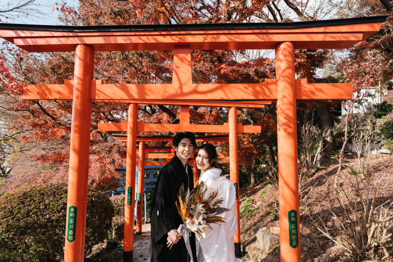 全データ＋撮影時間延長付き☆【足利織姫神社】冬の縁結びフォトウエディングプラン