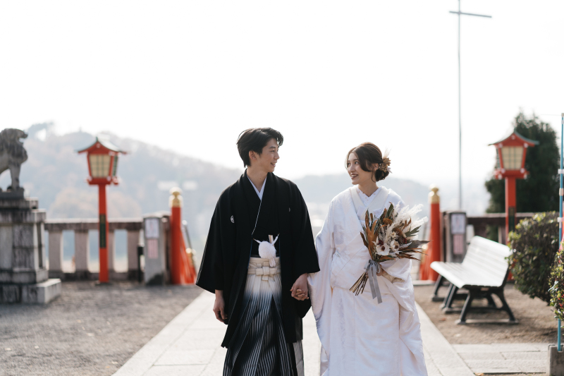 全データ＋撮影時間延長付き☆【足利織姫神社】冬の縁結びフォトウエディングプラン