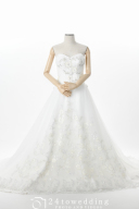 ジゼル～ビジュー付きAラインドレス