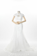 アリモ~チャイナ風袖付きマーメイドドレス