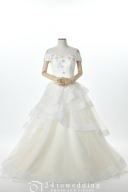 Fran(フラン)〜ティアードフリルのオフショルドレス