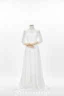 freeR～長袖スレンダーラインドレス