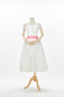 free　キャンディ～オフショルのミニ丈ドレス