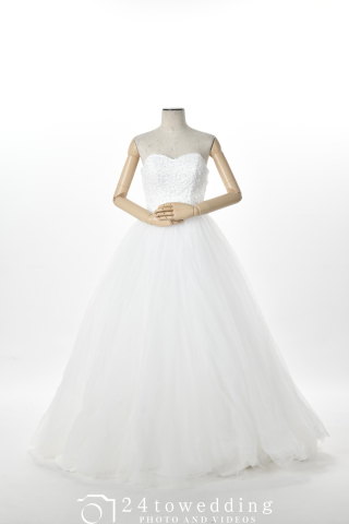 POP(ポップ)〜フワかわの刺繍ビスチェのチュールドレス♬