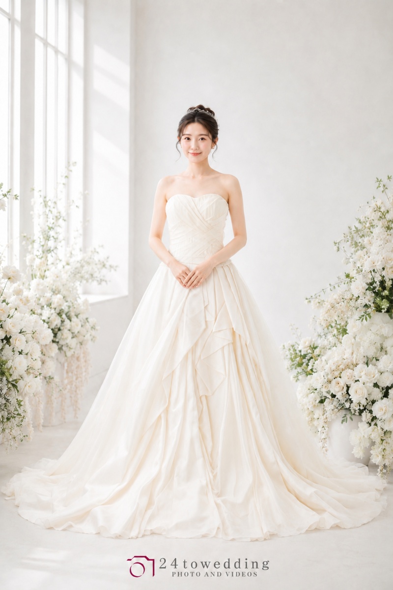 VERAWANGディンドラ　(Aラインのクラシカルドレス)　