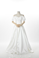 Diana(ダイアナ)〜ジャガードサテンのパフスリーブ