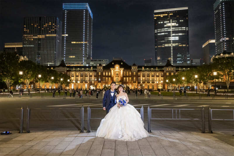 東京駅の真ん中で、スマイル!