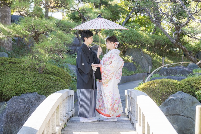 石橋の上で王道の一枚！